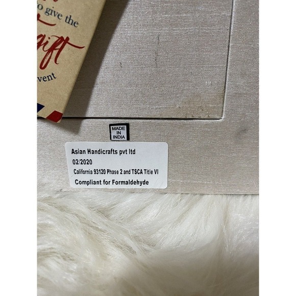 Asian Beaded Frame. Handcrafted Black & White. 8X10 - Picture 4 of 5